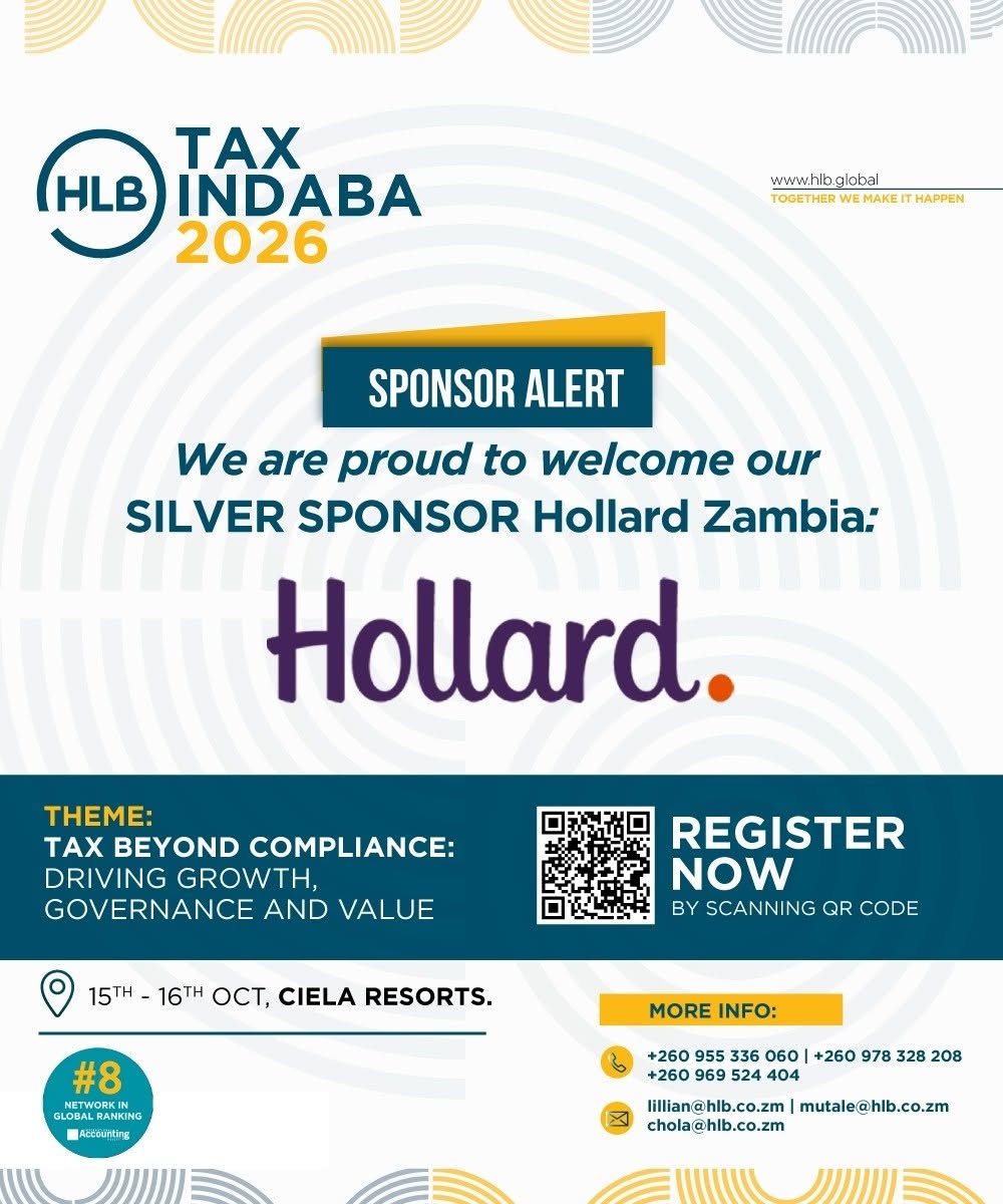 Hollard Zambia announced as Silver Sponsor of the HLB Tax Indaba 2026